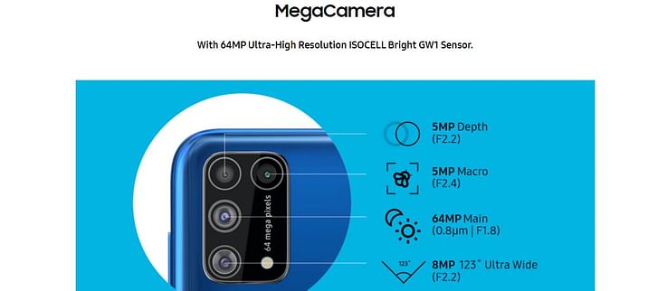 m31 camera specs