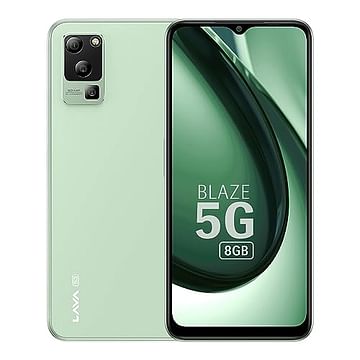 Lava Blaze 5G Front & Back View