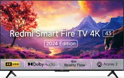 Redmi Fire TV 2024 43 inch Ultra HD 4K Smart LED TV (L43MA-FVIN)