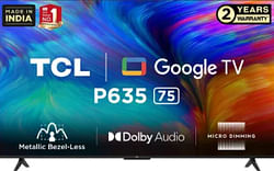 TCL P635 75 inch Ultra HD 4K Smart LED TV (75P635)