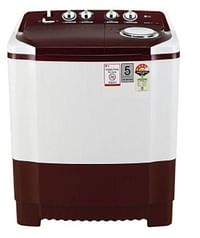 LG P7010RRAY Wash 7Kg and Spin 5.5Kg 4 Star Rust Free Body Roller Jet Pulsator Wind Jet Dry Color Burgundy