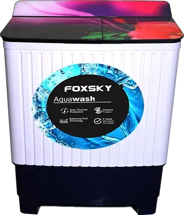 Foxsky Aqua Wash 8 kg Semi Automatic Top Load Washing Machine