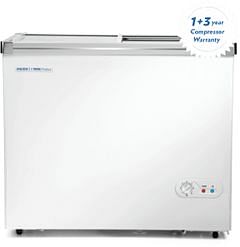 Voltas 405 L Glass Top Double Door Horizontal Deep Freezer