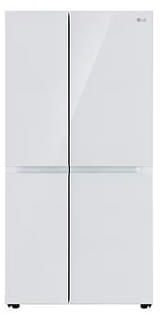 Lg GL-B257DLW3 650L, Convertible Side by Side Refrigerator with Premium Glass Door, Smart Inverter Compressor, Hygiene Fresh+