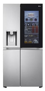 Lg GL-X257ABSX Knock Twice, See Inside, 635L InstaView Door-in-Door, Side-by-Side Refrigerator with Smart Inverter Compressor