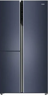 Haier 598L, Graphite Black Finish, 3 Door Side by side RefrigeratorHRT-683GK