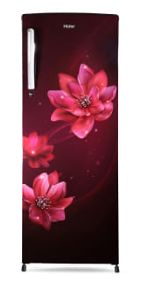 Haier 235 L, 2 Star, Red Peony finish Direct Cool Single Door Refrigerator