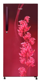 Haier 190 L, 1 Star, Red Fire Finish Direct Cool Single Door Refrigerator HRD-2101CRF-P