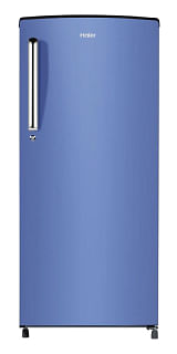 Haier 185 L, 2 Star, Radish Blue Finish Direct Cool Single Door Refrigerator HRD-2062BRB-N