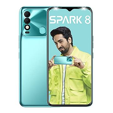 Tecno Spark 8 Front & Back View