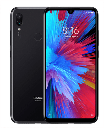 Xiaomi Redmi Note 7S Front & Back View