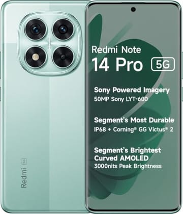 Xiaomi Redmi Note 14 Pro Front & Back View