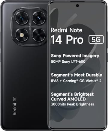 Xiaomi Redmi Note 14 Pro Front & Back View