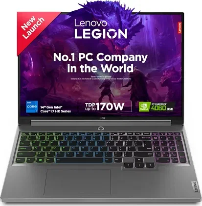 Lenovo Legion 5 16IRX9 83DG004SIN Laptop (14th Gen Core i7/ 16GB/ 1TB SSD/ Win11/ 8GB RTX4060)