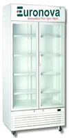 Euronova EVC-700D 700 L Double Glass Door Visi Cooler