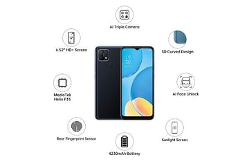 OPPO A15 Front & Back View